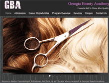 Tablet Screenshot of georgiabeautyacademy.com